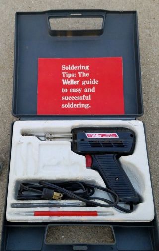 Weller 8200 N Soldering Gun Iron 100/140 Watt With Case Tool Repair Apex Vintage