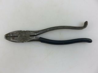 Klein & Sons 201 - 9ne Lineman Side Cutting Pliers Vintage Made In Usa