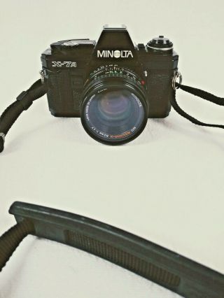 Vintage Minolta X - 7a Slr 35mm Camera Md 50mm 1.  7 Lens Serviced