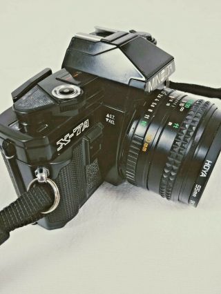 Vintage Minolta X - 7A SLR 35mm Camera MD 50mm 1.  7 Lens Serviced 7