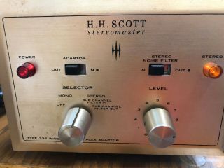 Hh Scott Stereomaster Type 335 Wideband Multiplex Adaptor