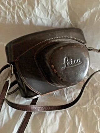 Leica Leitz Ever Ready Case In Brown Leather For M1,  M2,  M3,  M4,  Md,  Mda
