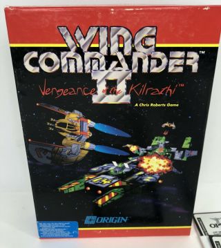 Vintage 1991 Wing Commander 2 Ii Vengeance Of Kilrathi Ibm 5.  25 " Floppy Disk