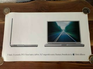 Apple Powerbook G4 Titanium Poster 24” X 40”