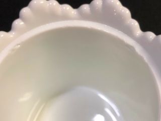 Vintage Fenton Hobnail Milk Glass Covered Dish w/Butterfly On Lid 4