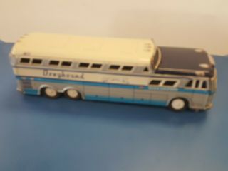 Vintage Greyhound Scenicruiser Express Friction Tin Coach Toy Bus Japan 6916
