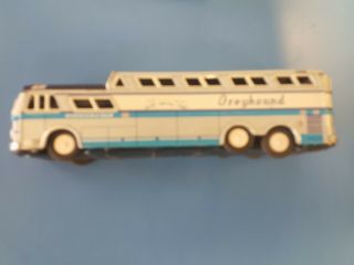 Vintage Greyhound Scenicruiser Express Friction Tin Coach Toy Bus Japan 6916 8