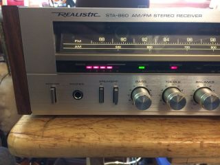 REALISTIC STA 860 STEREO RECEIVER - NM - 65 W/C - FULLY - 30 DAY 2