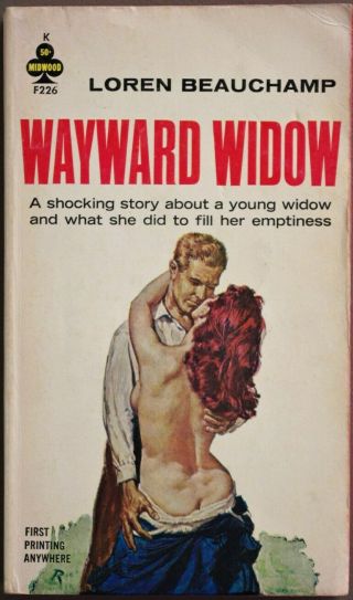Wayward Widow Loren Beauchamp Midwood 226 Scarce Vintage Sleaze Pbo Rader Gga