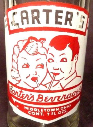 Vintage Acl Pop Soda Bottle - Carter 