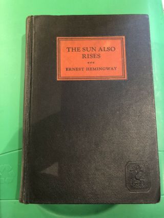 G&d First Edition 1926 The Sun Also Rises By Ernest Hemingway Misspelled Stairs