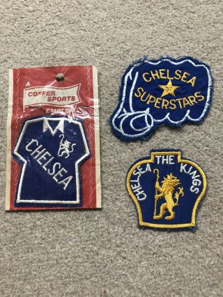 Vintage Chelsea Sew On Patches - The Kings - Shirt - Superstars - Coffer