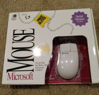 Vintage Microsoft Pc Mouse In,  Serial Connector Port