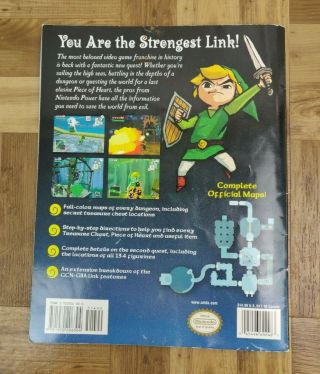 Vintage The Legend of Zelda Wind Waker Nintendo Gamecube Official Guide Power 2