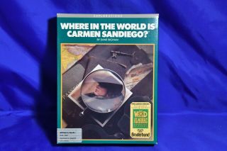 Where In The World Is Carmen Sandiego? Broderbund 5 1⁄4 " Apple Ii Disk Complete
