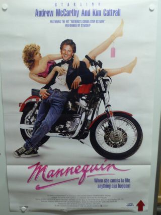 Mannequin Kim Cattrall 1987 Fantasy Love Vintage Home Movie Hanging Wall Poster
