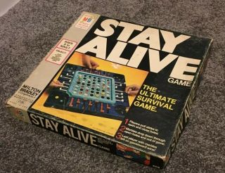 Vtg Milton Bradley Stay Alive Ultimate Survival Board Game 1971 — 100 Complete