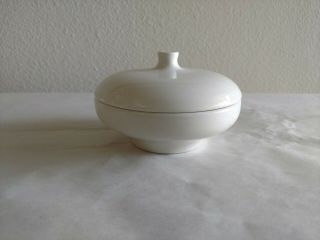 Vintage Russel Wright Iroquois Casual White Sugar Bowl W/ Lid