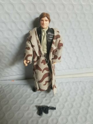 Vintage Kenner Star Wars Endor Trench Coat Han Solo Figure 100 Complete / Nmint