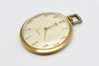 A Vintage Gold Plated Smiths Made In England Pocket Watch - Running 13125