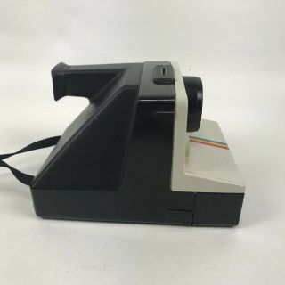 Vintage Polaroid Onestep White Rainbow Stripe SX70 Instant Film Land Camera 6