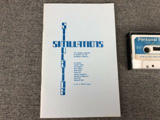 Stimulating Simulations BASIC Programs Software for TRS - 80 Microcomputer 2