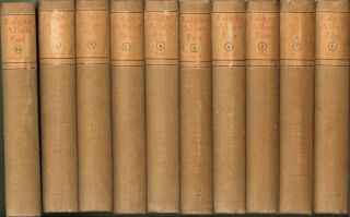 Edgar Allen Poe,  Complete,  Eldorado Edition,  10 Volumes,  Nr 171 Of 1,  050