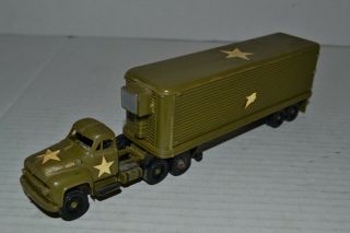 Vintage Built Aurora Army Truck And Trailer - Year 1950 