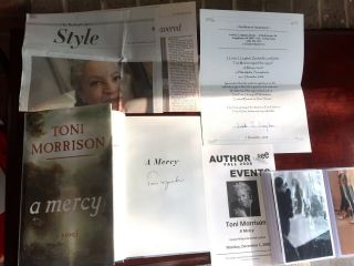 Toni Morrison - Signed,  True First Edition/1st Printing A Mercy,  Photos
