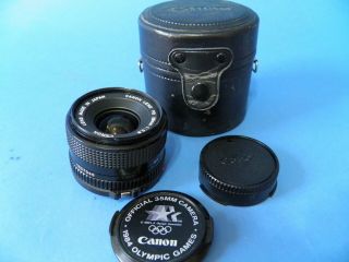 Canon Fd 28mm F2.  8 Wide Angle Lens