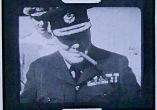 9.  5mm Pathescope Film - Mr Churchill In Africa And Teheran.  Ww2 Film 1943