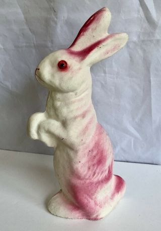 Vintage Easter Bunny Rabbit Paper Mache Pressed Cardboard Candy Container Style