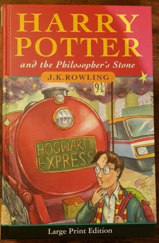 Harry Potter 1st Edition First Print Philosopher ' s Stone UK JK Rowling RARE NR 2