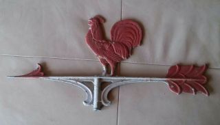 Vintage Rooster Weathervane Topper For Interior Decoration Or Exterior Use