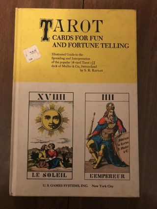 Vintage Tarot Book Tarot Cards For Fun And Fortune Telling 1970s S R Kaplan
