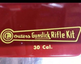 Vintage Outers Gunslick.  30 Cal.  Rifle Gun Cleaning Kit No.  477