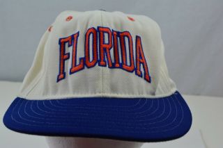 Vintage University Of Florida Gators White Uoff Pro Line 7 3/4 Hat Cap