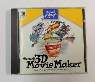 95 Microsoft 3d Movie Maker Windows 95 Vintage
