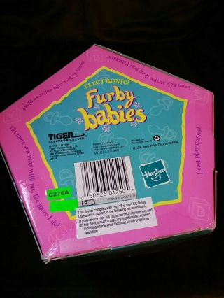 Vintage Furby Baby 70 - 940 Tiger Electronics Baby Blue 1999 6