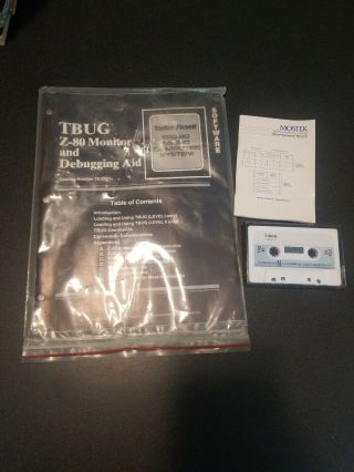 Tbug Z - 80 Monitor And Debugging Aid Trs - 80 Computer Software