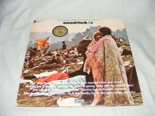 Woodstock Vinyl Record Album Vintage Lp,  Cotillion Label,  3 Set,  Sd 3 - 500