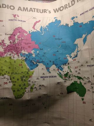 YAESU Amateur Radio Map of the World 24 