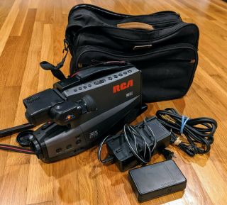 Rca Cc439 Vintage Vhs Camcorder Camera Recorder Color Playback With Bag Flaw