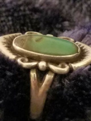 Vintage turquoise sterling silver ring size 7 3