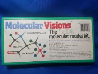 Vintage Molecular Visions Flexible Molecular Model Kit Stephen D.  Darling Models