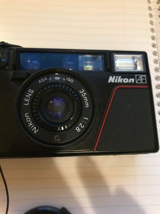 Nikon L35 AF 35mm Lens Film Camera Point Shoot Vintage Japan 1:2.  8 2