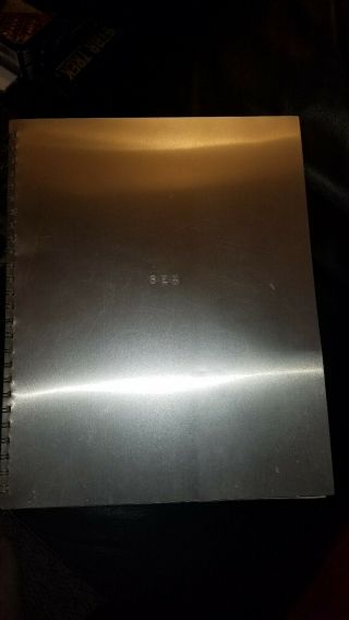 Madonna Sex Book Vintage (metal Cover,  1992) Aluminum Spiral Bound