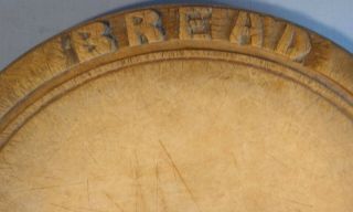 Vintage Carved Wood Bread Board 3