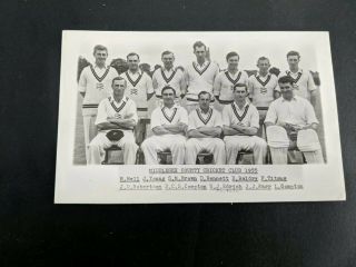 Vintage 1955 Middlesex County Cricket Club Postcard Size