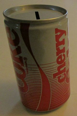 Vintage 1980s Cherry Coke Soda Can Coin Bank Coca Cola Pop Collectible Retro 80s 3